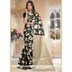 Print Art Silk Traditional Designer Saree In Black