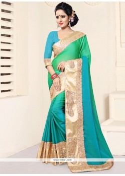 Lace Work Shaded Saree