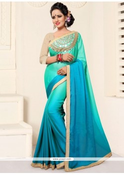 Blue Shaded Saree