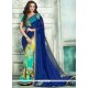 Multi Colour Faux Georgette Printed Saree