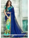 Multi Colour Faux Georgette Printed Saree