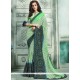 Print Work Green Printed Saree