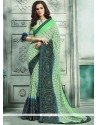 Print Work Green Printed Saree