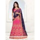 Art Silk Pink Lehenga Choli