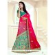 Sea Green Embroidered Work Art Silk Lehenga Choli