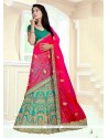 Sea Green Embroidered Work Art Silk Lehenga Choli