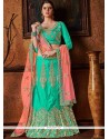 Banglori Silk Sea Green Lehenga Choli