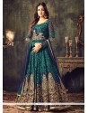 Navy Blue Floor Length Anarkali Suit