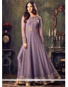 Lace Work Faux Georgette Floor Length Anarkali Suit