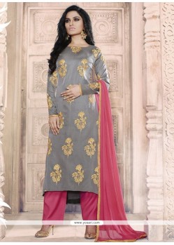 Tussar Silk Pant Style Suit