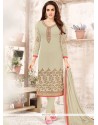 Faux Georgette Churidar Designer Suit