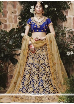 Net Blue Lehenga Choli