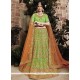 Embroidered Work Green Net Lehenga Choli