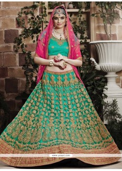 Sea Green Lehenga Choli