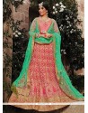 Rose Pink Net Lehenga Choli