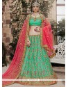 Net Sea Green Lehenga Choli