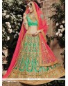 Net Sea Green Lehenga Choli