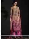 Multi Colour Cotton Silk Pakistani Straight Suit