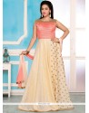 Print Work Art Silk Readymade Anarkali Suit