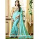 Turquoise Classic Designer Saree