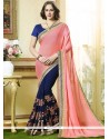 Patch Border Work Half N Half Saree