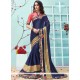 Faux Georgette Embroidered Work Classic Designer Saree