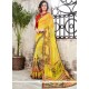 Multi Colour Print Work Printed Saree