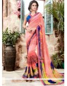 Print Work Faux Georgette Printed Saree