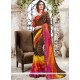 Multi Colour Faux Georgette Printed Saree