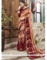 Faux Georgette Multi Colour Printed Saree