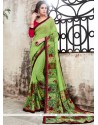 Multi Colour Printed Saree