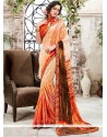 Faux Georgette Multi Colour Printed Saree