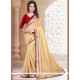 Faux Georgette Beige Casual Saree