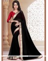 Faux Georgette Patch Border Work Casual Saree