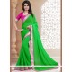 Patch Border Work Faux Georgette Casual Saree