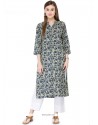 Cotton Print Work Party Wear Kurti