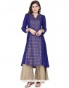 Print Work Cotton Party Wear Kurti