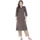 Black Cotton Party Wear Kurti