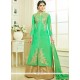 Art Silk Sea Green Long Choli Lehenga