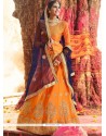 Banglori Silk Orange Lehenga Choli