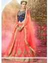 Orange Zari Work Lehenga Choli