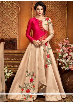 Art Silk Floor Length Anarkali Suit