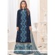 Krystle Dsouza Navy Blue Faux Georgette Designer Palazzo Suit