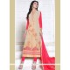 Faux Georgette Churidar Designer Suit