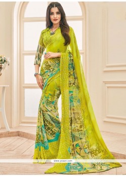 Multi Colour Printed Saree