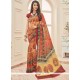 Faux Georgette Multi Colour Print Work Printed Saree