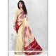 Faux Georgette Print Work Casual Saree