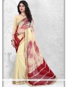 Faux Georgette Print Work Casual Saree