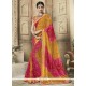 Faux Georgette Embroidered Work Classic Saree