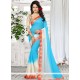 Faux Georgette Blue Shaded Saree